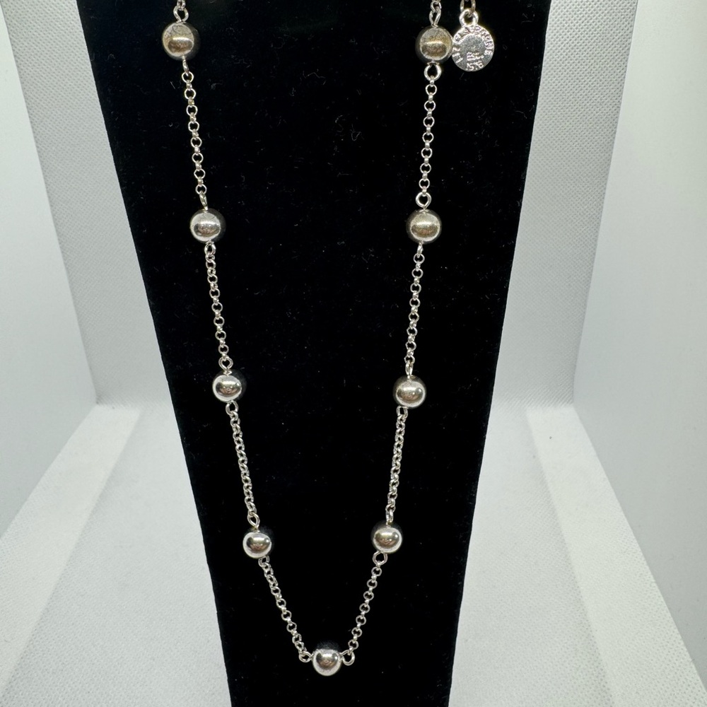 Liz Claiborne Silver Crystal Necklace